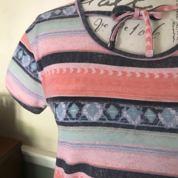 Mudd Striped Shirt Blouse - Picture 5 of 6